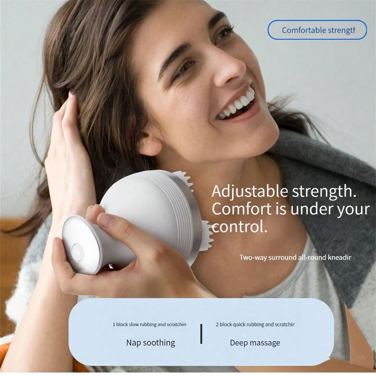 Electric Head Massager & Pet Massager, High Frequency Vibration Scalp Massage For Deep Relaxation Relieve Stress, Rechargeable