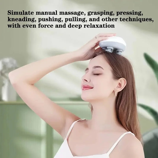 Scalp Massager for Massaging Scalp Tissue,Head Cat Claw Massager for Refreshing,  Kneading Nodes, Portable Hair Scraper for Rela